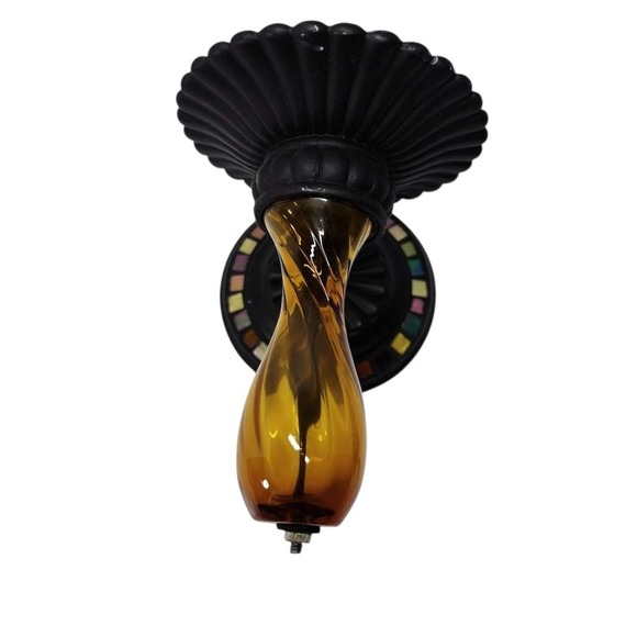 PartyLite P8698 Global Fusion Wall Sconce Peglite Taper Pillar Candle Mosaic - Picture 5 of 7